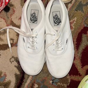 White tied up vans. Size 8 Women’s